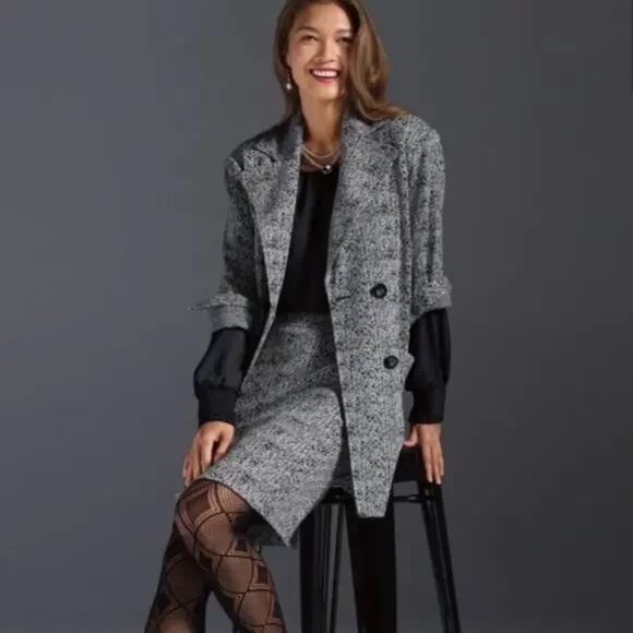 Cabi Agent Jacket – Classic Tweed Double-Breasted Blazer-SZ Small - Picture 4 of 4